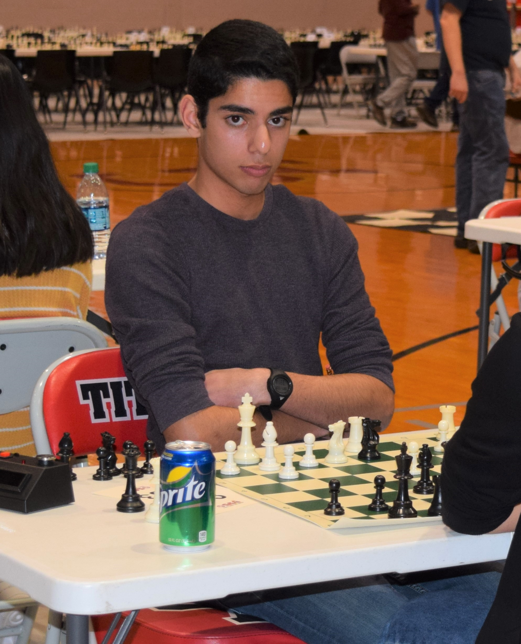 Omar Abouzahr Playing Chess